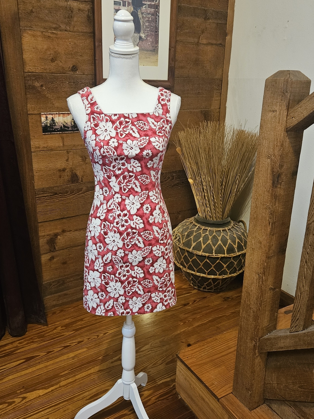 Vintage Jodi Kristopher Pink & White Floral Mini Dress